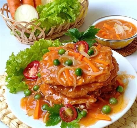 Telur Gulung Dadar Saus Asam Manis, Menu Mudah Saat Puasa