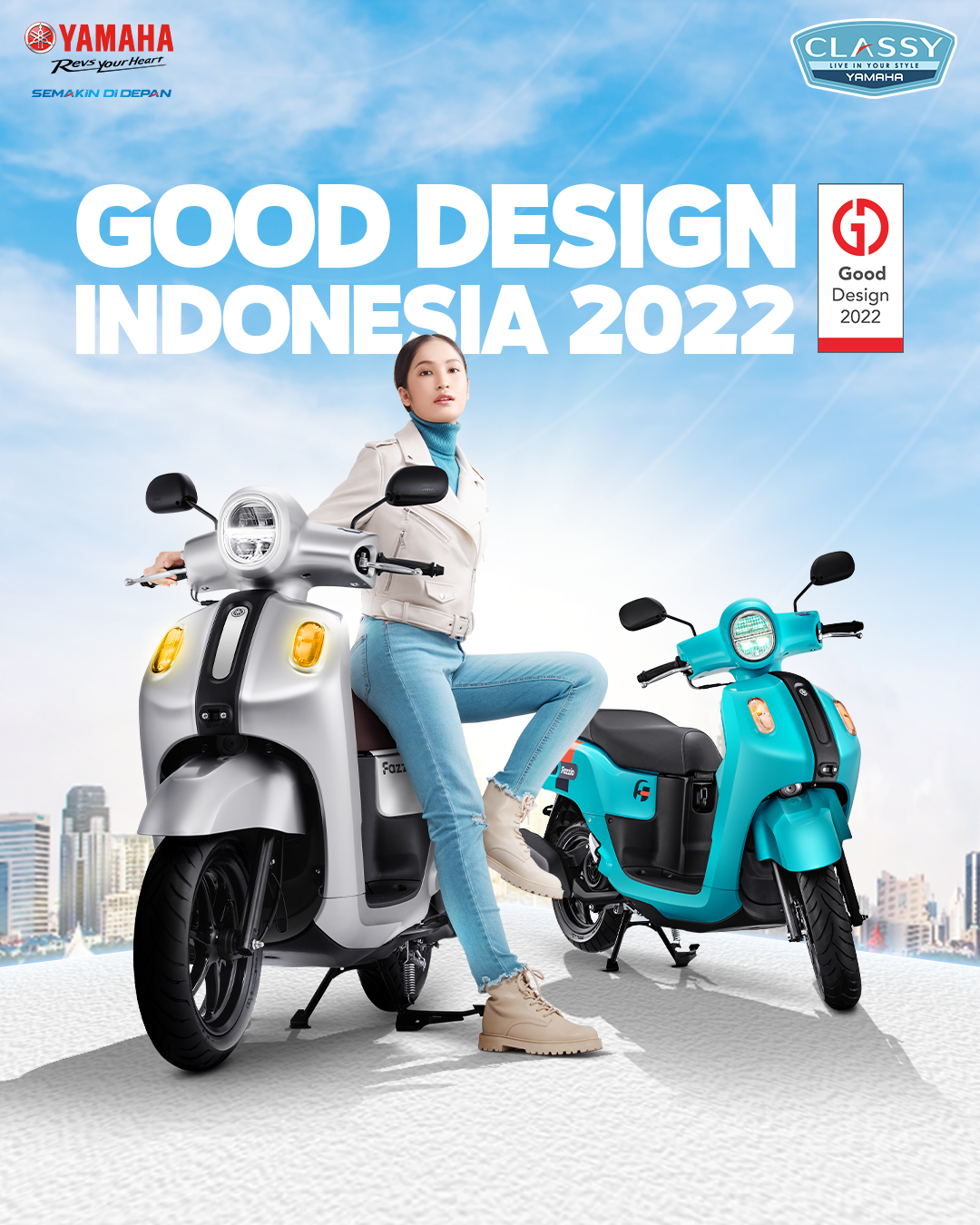 Miliki Inovasi Desain dan Teknologi Yamaha Fazzio Hybrid – Connected Jadi Pilihan Anak Muda