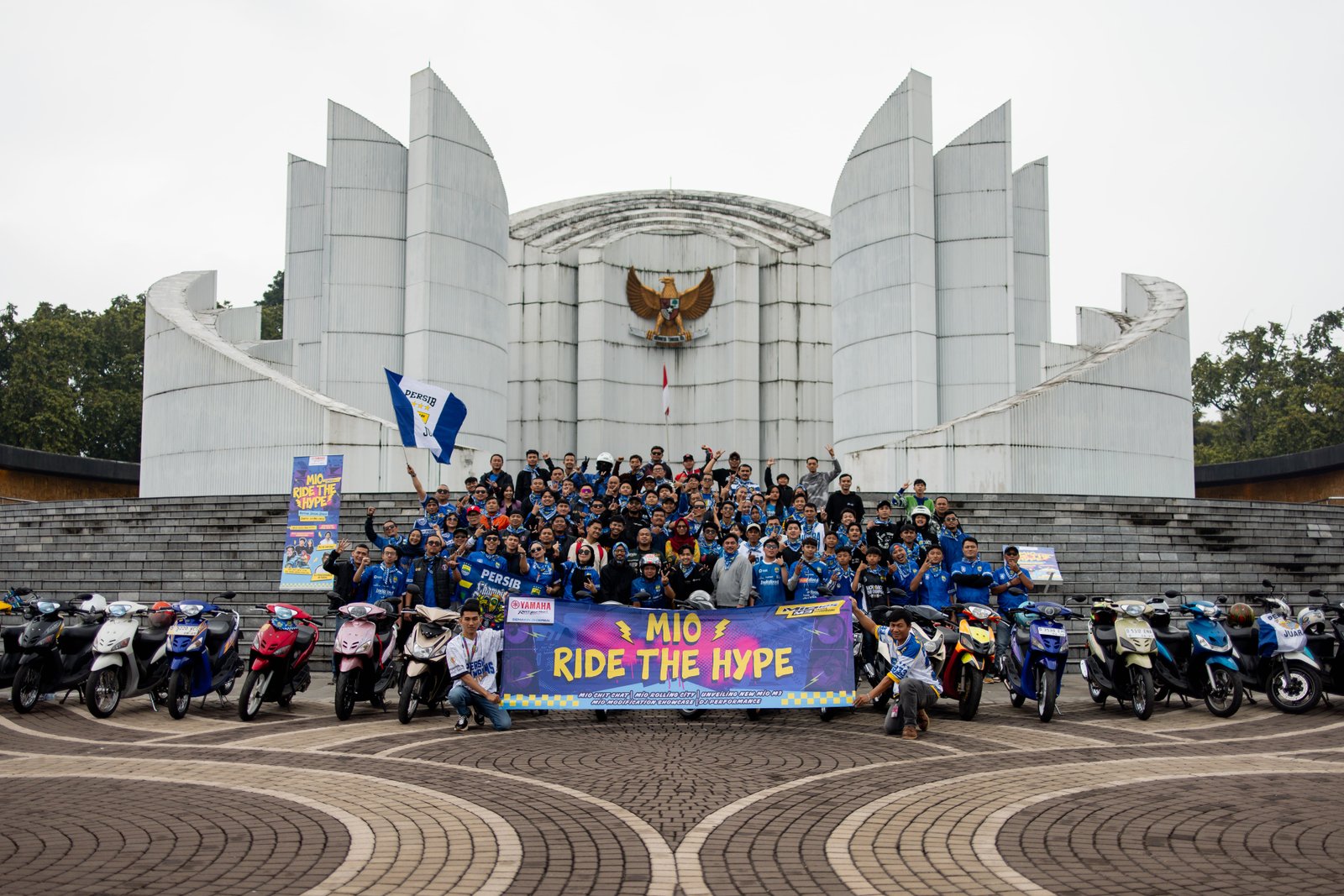 Ratusan Yamaha Mio Lintas Generasi Hadir Pada Mio Ride The Hype Jadi Bukti  Solidaritas Skutik Legendaris Indonesia